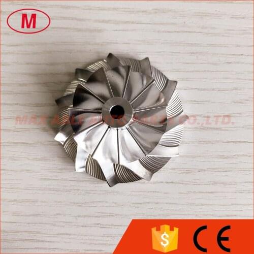 K04 5304-123-2032 34.53/50.96mm 11+0 blades Turbo Billet/milling/aluminum 2618 compressor wheel for 5303-970-0048 53039700048