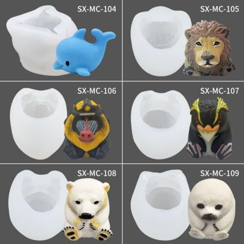 Ice lattice silicone animal mould creative utensils baking aromatherapy plaster cake decoration mold