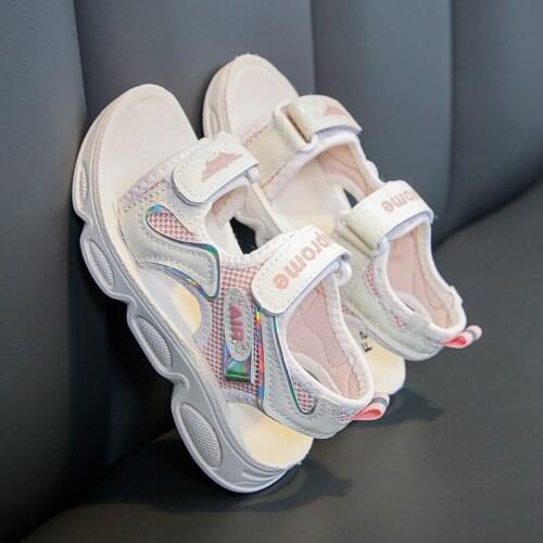 Summer girls sandals casual students solid soft-soled beach shoes fashion girls princess baby shoes kids shoes for girl sandals