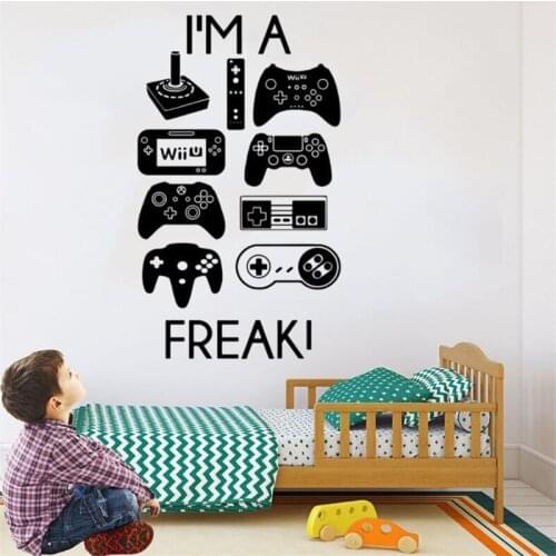 HOT Cartoon console Wall Stickers,bedroom Wall Decoration for Kids Rooms Art Mural Childrens Gifts KIDS Room Pattern