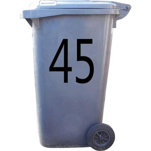 Personalized Customize Garbage Bin Stickers Decor Trash Can Custom House Number Street Name Art Decals Adesivo De Parede HY5986