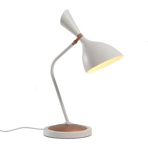 Simple Iron Wood Flexible Table Lamps For Bedroom Office abajur para quarto