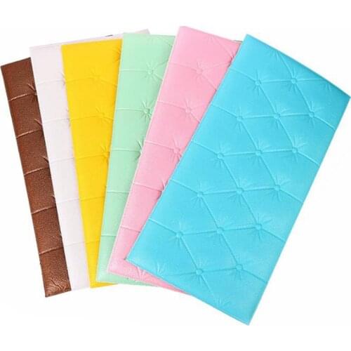 Self-adhesive 3D three-dimensional anti-collision wall mat childrens bedroom bed cushion wall stickers thickened tatami