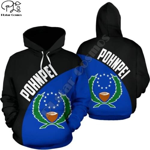 NewFashion Island Country Flag Pohnpei Polynesian Culture Retro Tattoo Tracksuit Men/Women Pullover Harajuku 3DPrint Hoodies A30