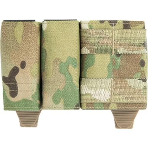 Tactical Airsoft 5.56 1+2 Side Triple Magazine Pouch Multicam Vest Molle Mag Ammo Pouch Hunting Bags