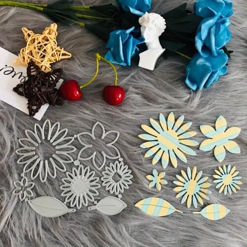 Leaf Flower Metal Cutting Dies Stencil Scrapbooking DIY Album Stamp Paper Card Embossing Decor Craft blade mold metal die