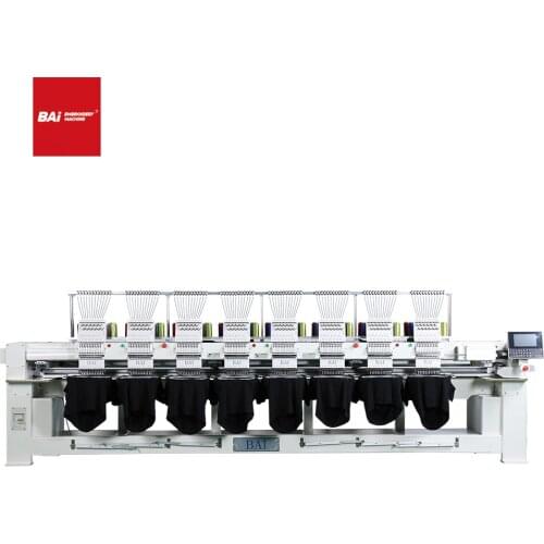 Bai Embroidery Machine High Speed 8 Head Dahao Computerized Embroidery Machine For Hat T-Shirt Flat