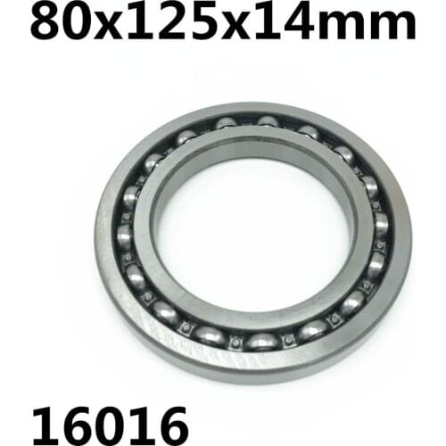 1PCS 16016-Open 80x125x14 mm deep groove ball bearing 16016