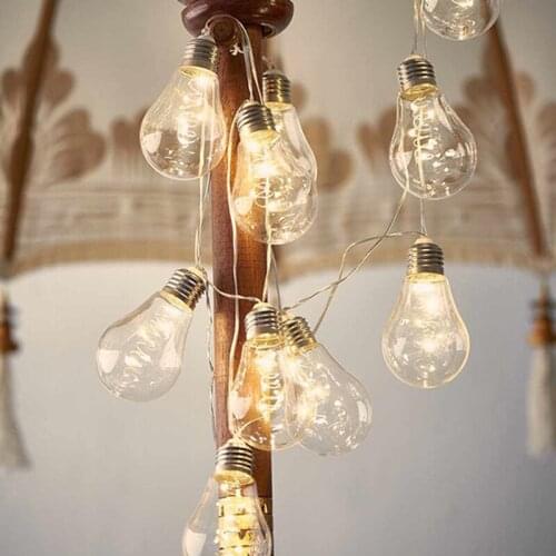 10 Bulbs LED Festoon Party Lights Garland String Fairy Lights for Wedding Events lights Garden Party Bar Bistro Lighting Decor