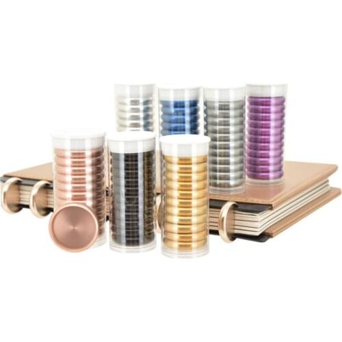 11pcs/box Colorful Disc Binding Discs Rings For Mushroom Hole Discbound Planner Binder Notebook Binding Supplies 24/28/32mm
