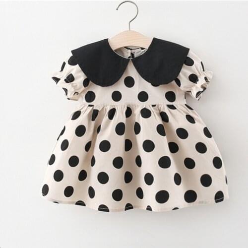 2021 Summer Lapel Dress Girl Baby