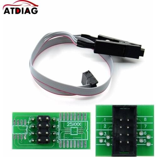 2021Hot Sale SOIC8 SOP8 Test Clip For EEPROM 93CXX / 25CXX / 24CXX + CH341A 24 25 Series EEPROM Flash BIOS USB Programmer Module