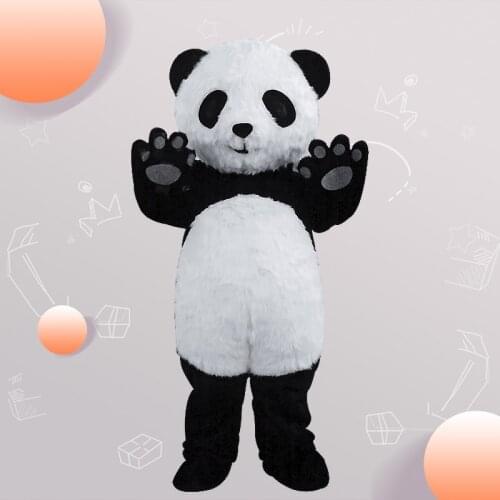 Anime Cartoon Panda Mascot Costume China Cute Panda Advertising Animal Adult Size For Adult Dress Free Shipping