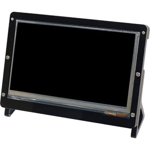 7 Inch LCD Display Case Raspberry Pi Display Monitor Support Stand Holder Acrylic Housing Bracket for Raspberry pi 4B/3B+ Case
