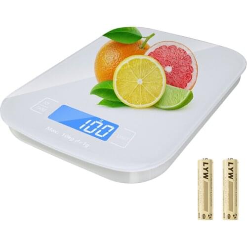 10kg/1g Digital Kitchen Scale LCD Display Precise Stainless Steel Food Scale for Cooking Baking Weighing Scales Electronic