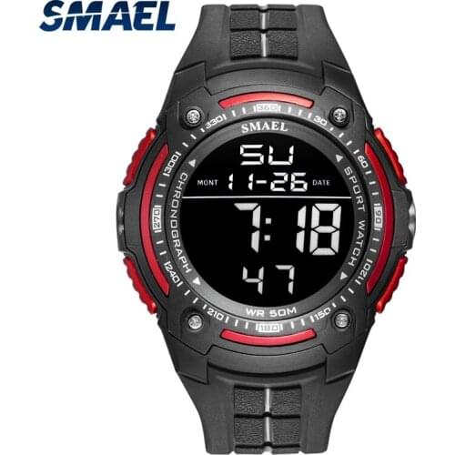 Mens Sports Electronic Watch, LED Light Digital Display, Waterproof And Automatic Date Update, Luminous Dial, Stopwatch Timing