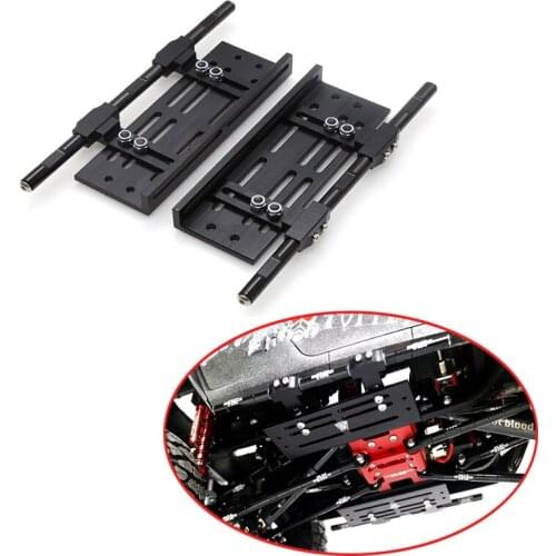For 1/10 RC Crawler Car Traxxas TRX4 Defender SCX10 III AX103007 90046 D90 D110 Adjustable Metal Foot Pedal Side Protection