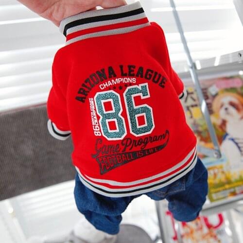 Denim Pants Winter Yorkies Clothes Sweatshirt For Dog Four Leg Overall Pet Jumper shih tzu Small Medium Puppy Animal Goods S XXL