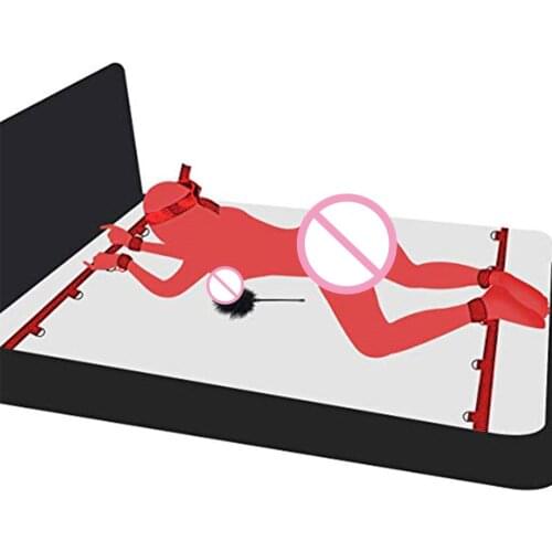 Erotic Flirting Sex Toys For Women Wrists & Ankle Under Bed BDSM Bondage Set Restraint Adults Sex Handcuffs Couple Games