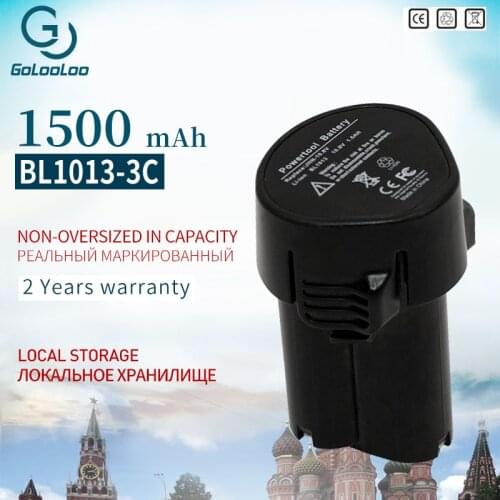 Golooloo 1500MAh for Makita BL1013 Power Tools Rechargeable Battery HP330DWE HP330D HP330DWX HP330DZ DF330D CC300DW MR051 UM164