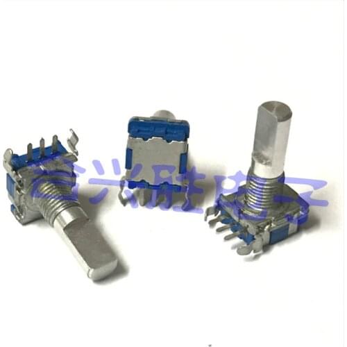 EC11 Horizontal Rotary Encoder 20 Positioning 20 Pulse Without Switch 20mm Shaft Digital Acoustic Potentiometer