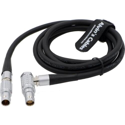 Alvins Cables Tilta Armor Man 4 Pin Male to 6 Pin Female Right Angle Power Cable for Red Scarlet Epic Helium Weapon