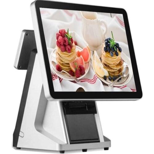 Cash register with VFD 58mm printer 15 inch capacitive touch screen pos system wholesale price pos terminal Point of sale
