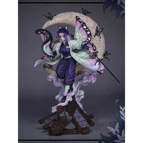 Demon Blade Nine Pillar Resonance Insect Pillar Butterfly Forbearance Limited Handmade Statue size: H42cm* W28cm*D24cm