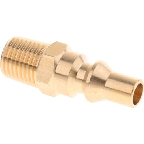 Brass 1/4'' Propane Gas Quick Connector Adapter Hose Quick Disconnect Fitting, Long Lasting