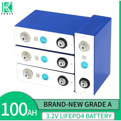 4pcs 3.2V 200AH cells BRAND New Lifepo4 Battery Grade A DIY 12V 24V Rechargeable Battery Pack EU US Tax Free With Busbars