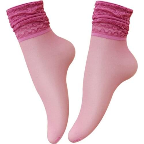 Candy Color Transparent Socks For Women Summer Fashion Mesh Sock Ladies Cute Happy Funny Socks Thin Women Sock