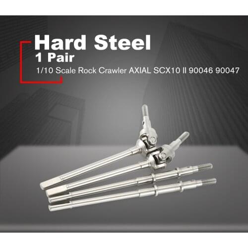 1 Pair Hard Steel Front Axle Cvd Ar44 Universal Drive Shaft For Axial Scx10 Ii 90046 90047 Rc Car Parts Toys For Children