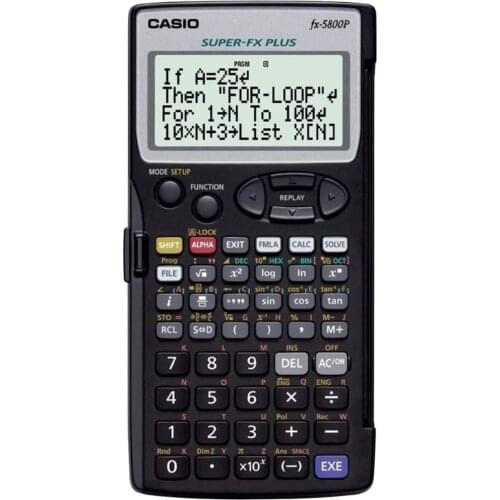 Original CASIO Fx-5800P Programable Scientific Calculator 664 Functions Engineering Students HighSchool Lab Office Advanced