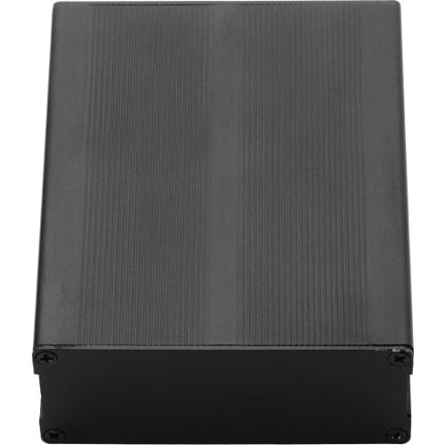 Black Split Body Extruded Aluminum Enclosure Instrument Box DIY Amplifiers Electronic Project Case Shell 120*97*40mm