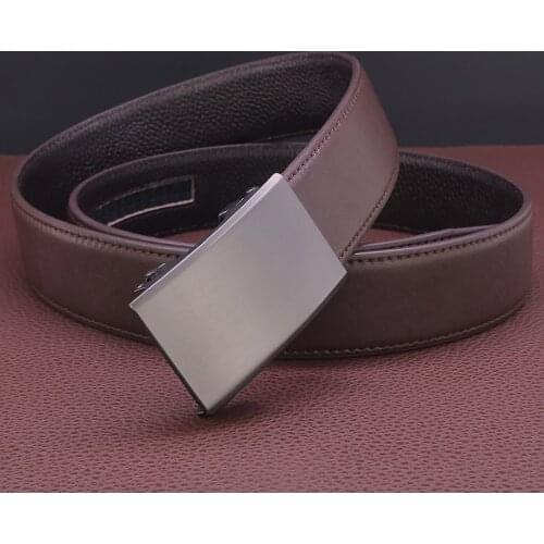 Automatic buckle belt men high quality designer Casual Waist Straps fashion luxury brand Formal wear Cowskin Waistband popular