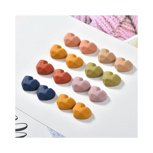 Resion fridge magnet set heart shape colorful accessory magnetic sticker creative message paste whiteboard red blue yellow