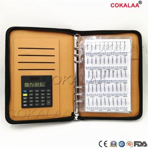 With calculator New diamond bur sample book 210 models/pcs diamond bur catalog dental material dental lab equipment FG burs