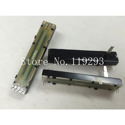 [SA]8.8 cm 88mm walking track sliding straight shaft potentiometers B10Kx2 20--10PCS/LOT