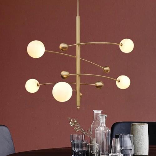 Modern Minimalist Light Luxury Fashion Magic Bean Restaurant Chandelier Designer Model Room Bedroom Living Room Chandelier