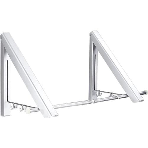 Retractable Clothes Rack-Laundry Room Drying Rack Wall Mounted Clothes Hanger Foldable Clothes Wall Hanger