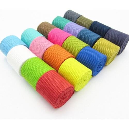 XUNZHE Thick cotton Webbing 6m*20mm Canvas Ribbon Belt Woven Tape Nylon Band Backpack Binding Sewing Bag Belt Accessories