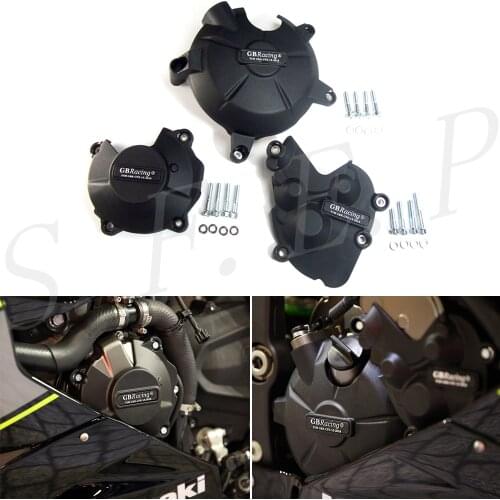 Motorcycle Engine Case Guard Protector Cover GB Racing For Kawasaki ZX6R ZX636 2013 2014 2015 2016 2017 2018 2019 2020 2021