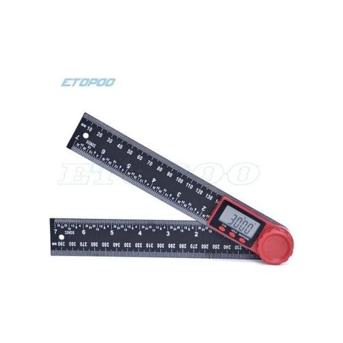 0-200mm 8" 0-300mm 12" Digital Meter Angle Inclinometer Digital Ruler Electron Goniometer Protractor Angle finder Measuring Tool