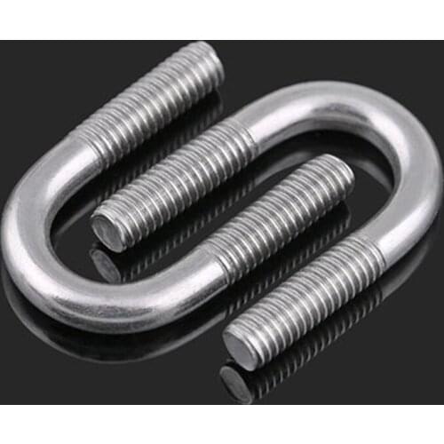 1pcs M10 304 stainless steel U-screw U-shaped card U-bolt Riding cassette hoop Mechanical screws 27mm-220mm Length