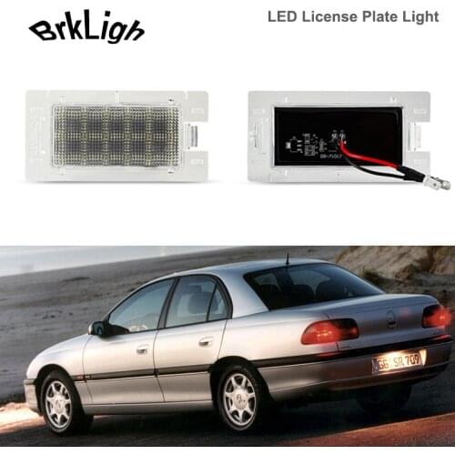 1Pcs No Error LED License Plate Light Car Accessories For Opel Tigra A Omega B Facelift Chevrolet Celta Prisma Number Plate Lamp