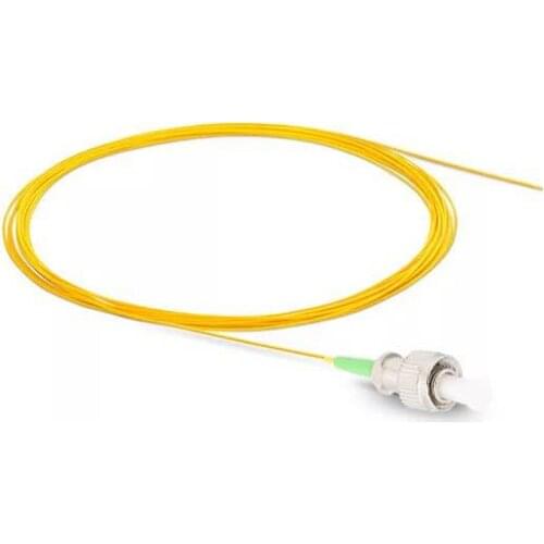 50PCS FC APC Single mode fiber optic Pigtail 1M 9/125 Single Mode Optical fiber pigtail 0.9mm PVC Jacket Single mode fiber optic