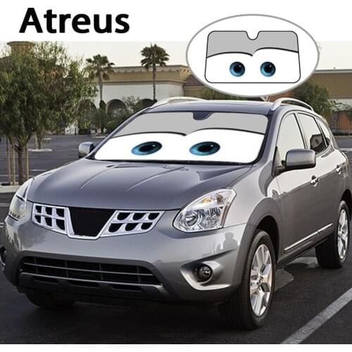 Atreus 1pc cartoon Car Window Windshield Windscreen Cover Sun Shade For Lexus Honda Civic Opel astra h j Mazda 3 6 Kia Rio Volvo
