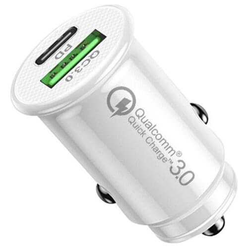 20W+28W USB Car Charger Quick Charge QC3.0 Type C Mobile Phone PD Fast Charging Adapter For iPhone Huawei Xiaomi Samsung