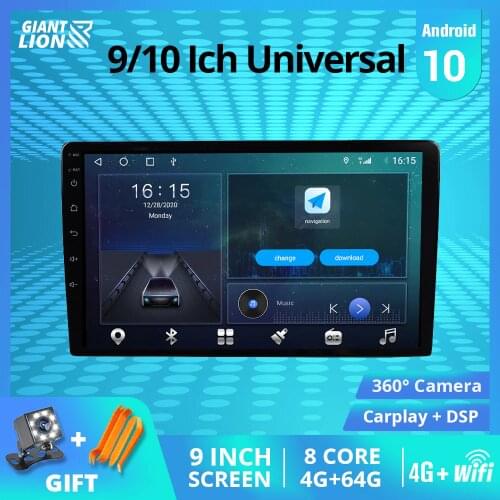 2din Android 10 Car Radio For Universal 6GB +128GB Car DVD Player GPS RDS Wifi 4G Radio For Universal Autoradio 2Din DVD Player