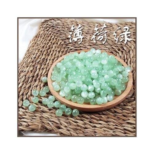 Free shipping 50pcs/lot Mint green robe button button resin imitation jade clasp corn shirt pearl clasp slant hole 10mm 11.5mm